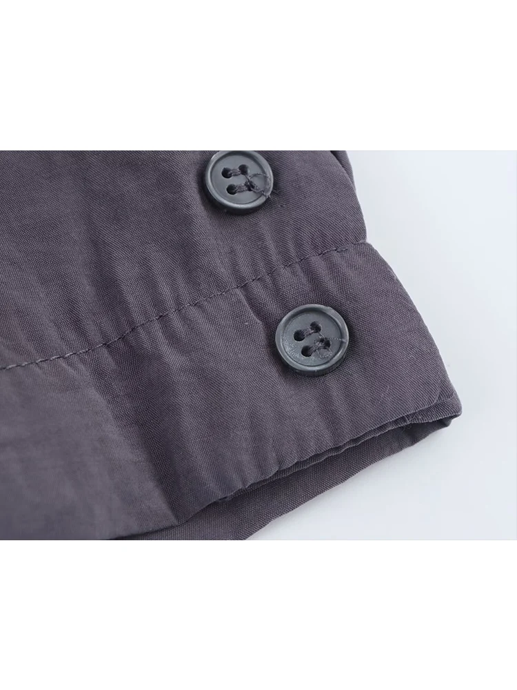 TFMLN Casual Women's Shorts Suit Summer New Stylish Solid Color Lapel Short-sleeved Shirt Top Loose Shorts Sets Simple Leisure