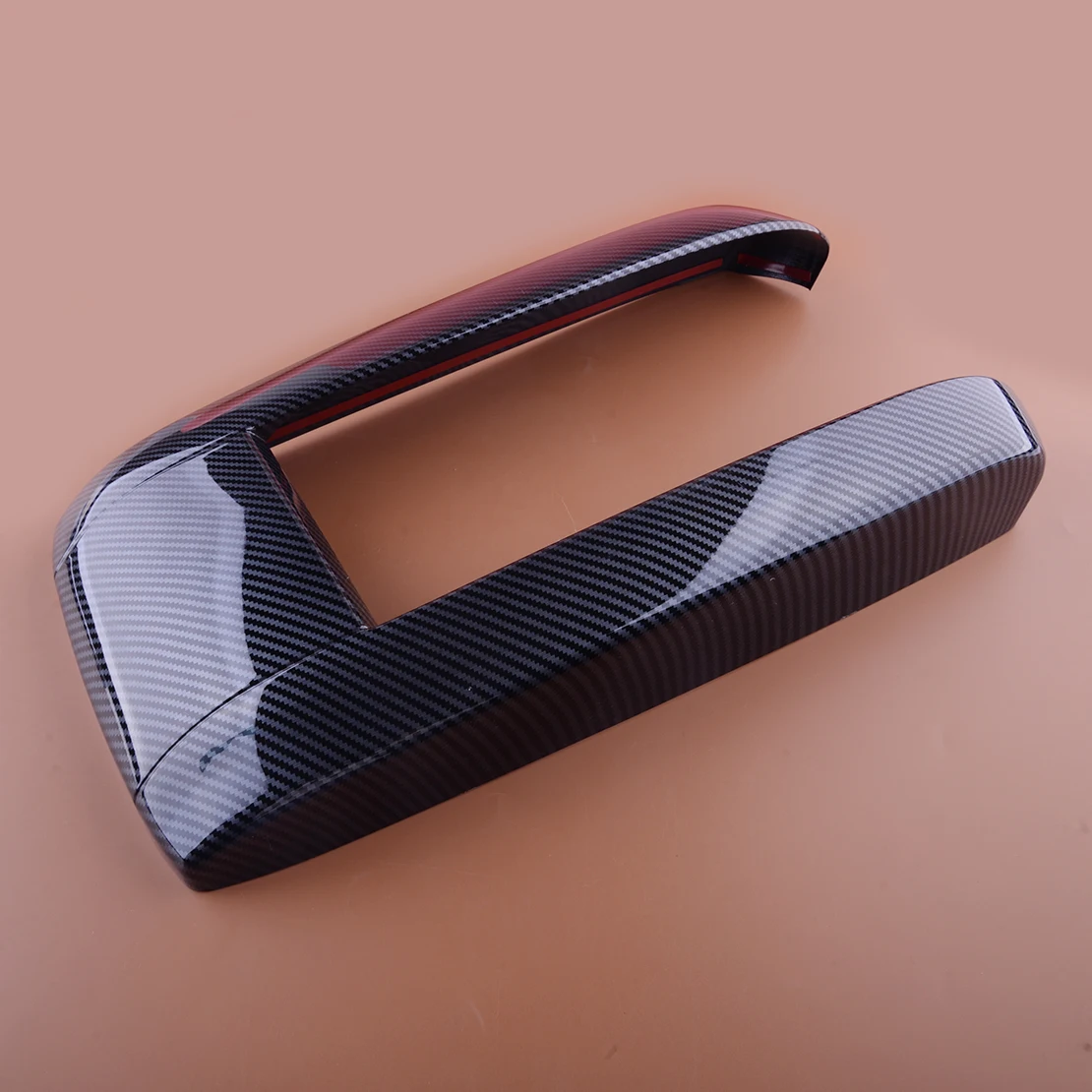 

Car Front Center Console Armrest Panel Cover Trim Fit for Toyota Highlander 2020 2021 2022 Black Carbon Fiber Style ABS