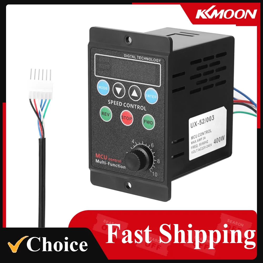 400W AC220V Multifunctional Motor Speed Controller Motor Speed Pinpoint Controller Forward & Backward Motor Governor