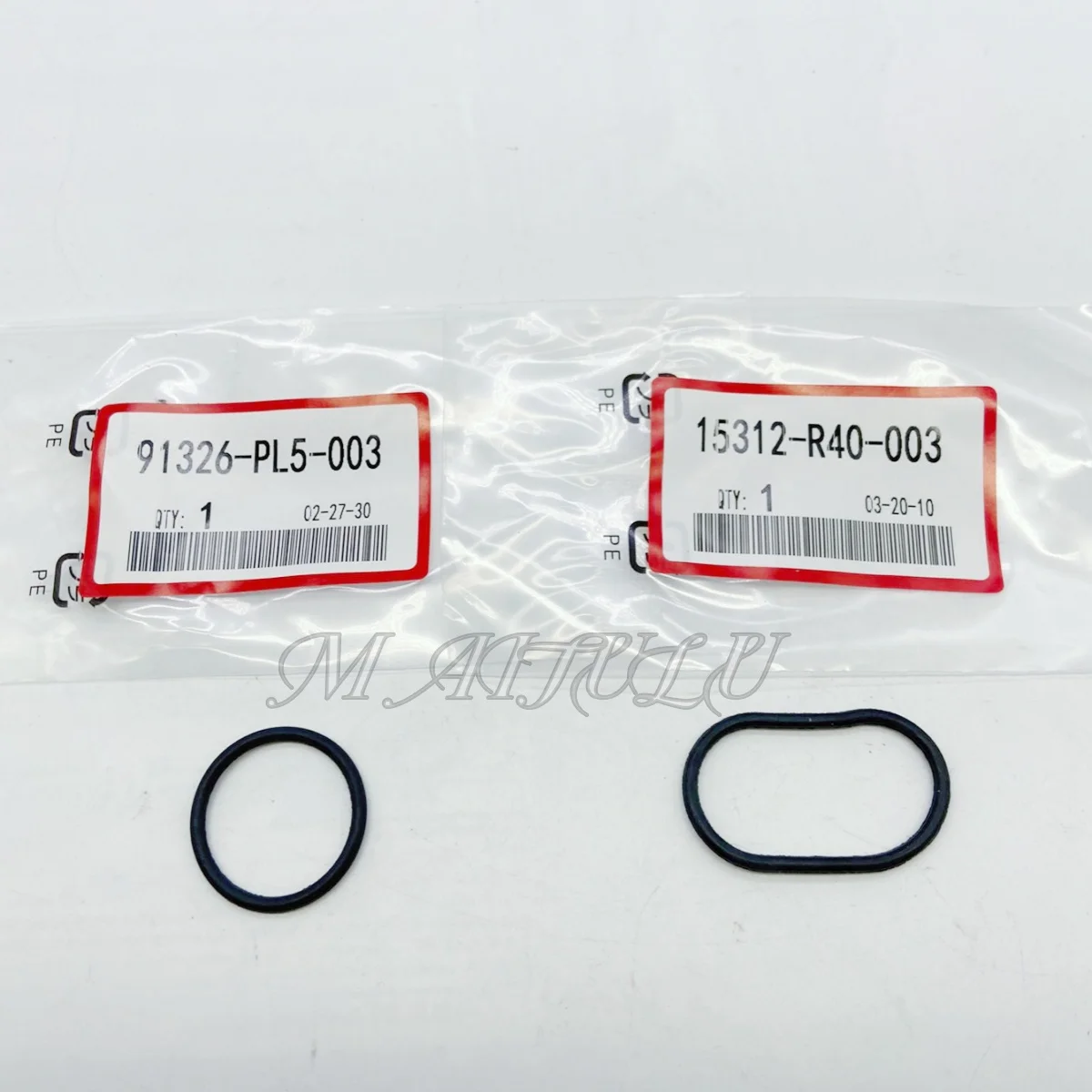 Oil filter O-ring A pair of 15312-R40-A01 91326-PL5-003 For Honda Accord Civic Odyssey 2.4L oil filter seat rubber ring set