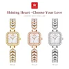 OLEVS 9987 Quartz Fashion Watch Square dial Stainless Steel 5