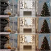 Vanity Desk, Makeup Vanity with 10 LED Lights & 7 Metal Sliding Drawers, Brightness Adjustable, Vanity Table with 6 Open Shelves 3