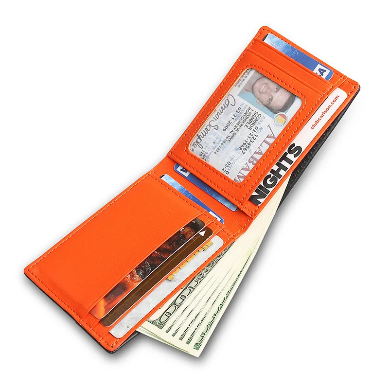 Anti-theft Brush Money Holders Men's Leather Clip Luxury Wallet Genuine Clips For Compact Dolars Cards Holder Ultra-thin Man I