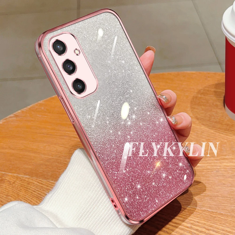 Luxury Glitter Shiny Phone Case with Four Leaf Clover Hand Rope