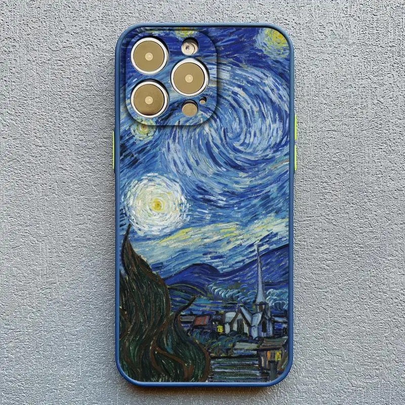 Retro Van Gogh Oil Paint Vintage Shockproof Phone Case Cover
