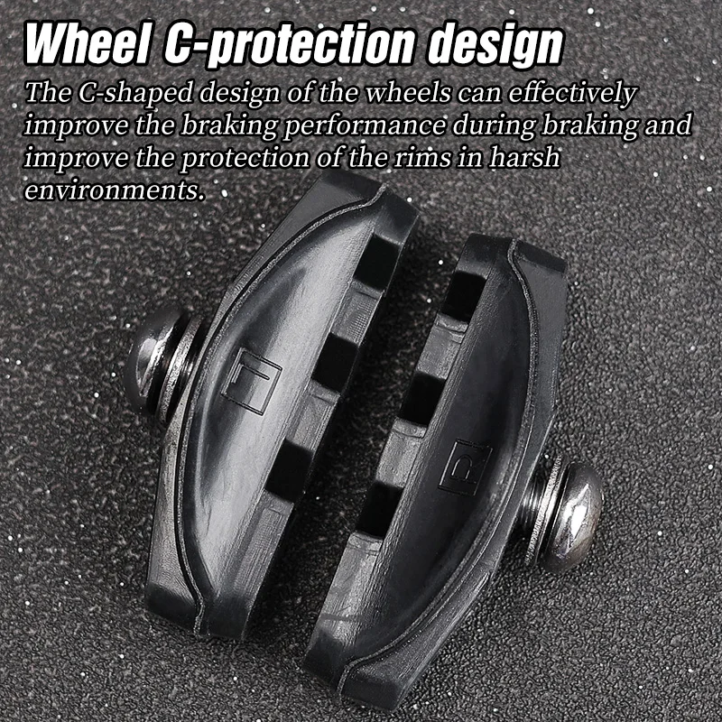 Pastiglie Freno HOUSON Per Bici Da Strada – Compatibili C-Brake Cerchio Alluminio 700C – Gomma Rinforzata - 3