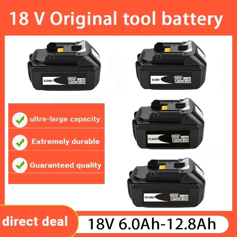 

18V Makita Original Electric Tool Battery LED lithium ion replacement LXT BL1860B BL1850 Makita rechargeable power
