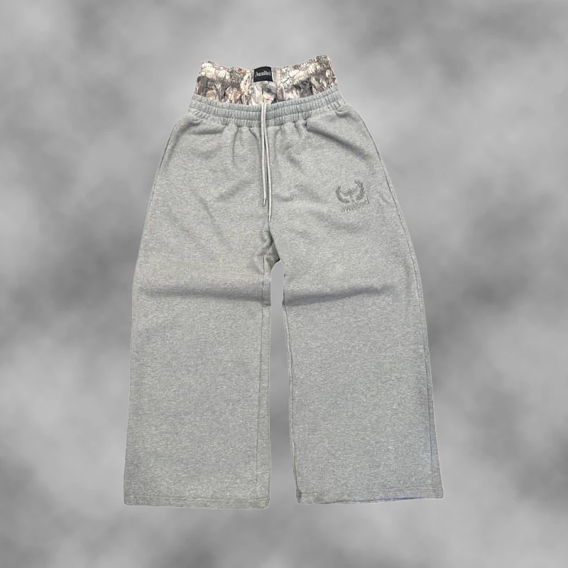 Y2K Trend Sweatpants Camouflage Embroidered Pattern Streetwear Men Women Clothing Retro Camo Baggy Pants Unisex Wide Leg Pants 3
