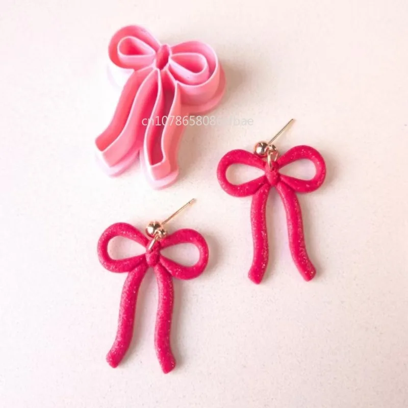 Polymer Clay Cutters Valentine's Day Dainty Cutout Heart Lock & Key Coquette Clay Earring Making Tools