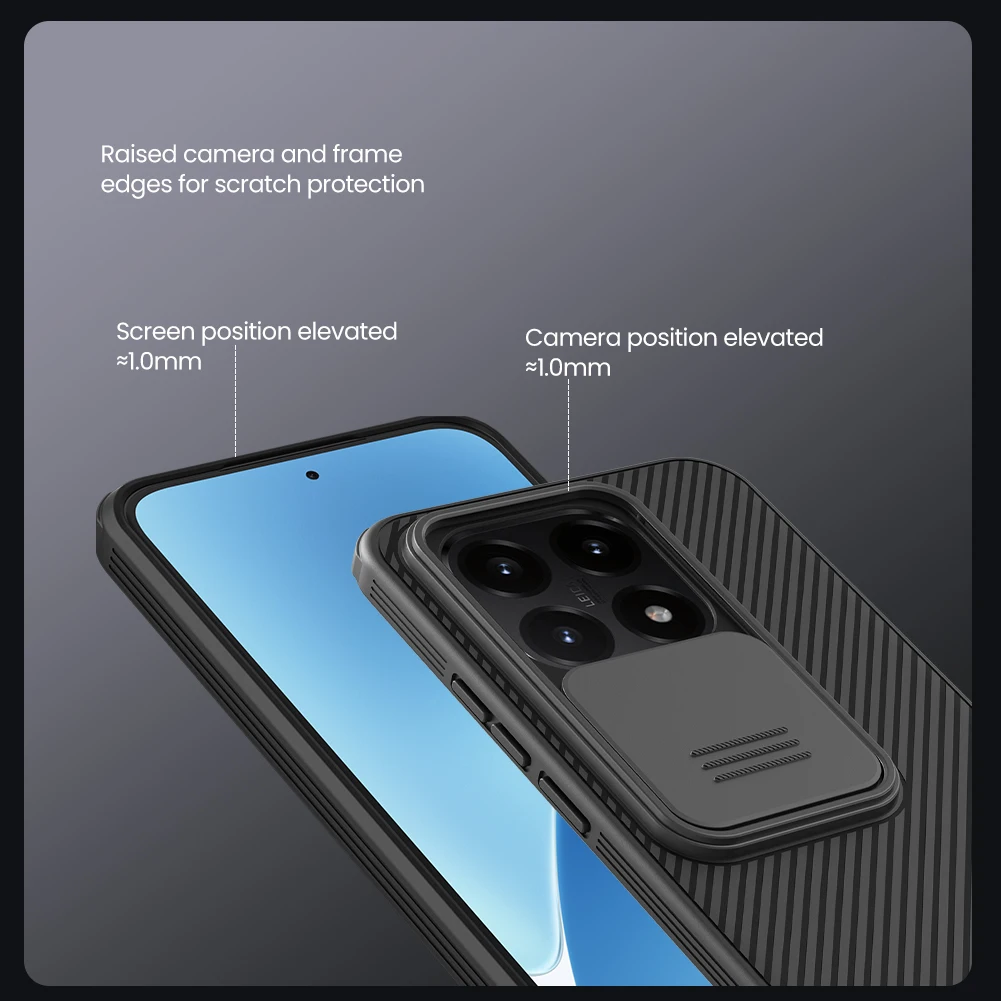 Für Xiaomi 15t Fall NILLKIN Ausgestattet Fall Camshield Super Frosted Shield Fall Objektiv Schutz Abdeckung Für Xiaomi 15t – Detail 8