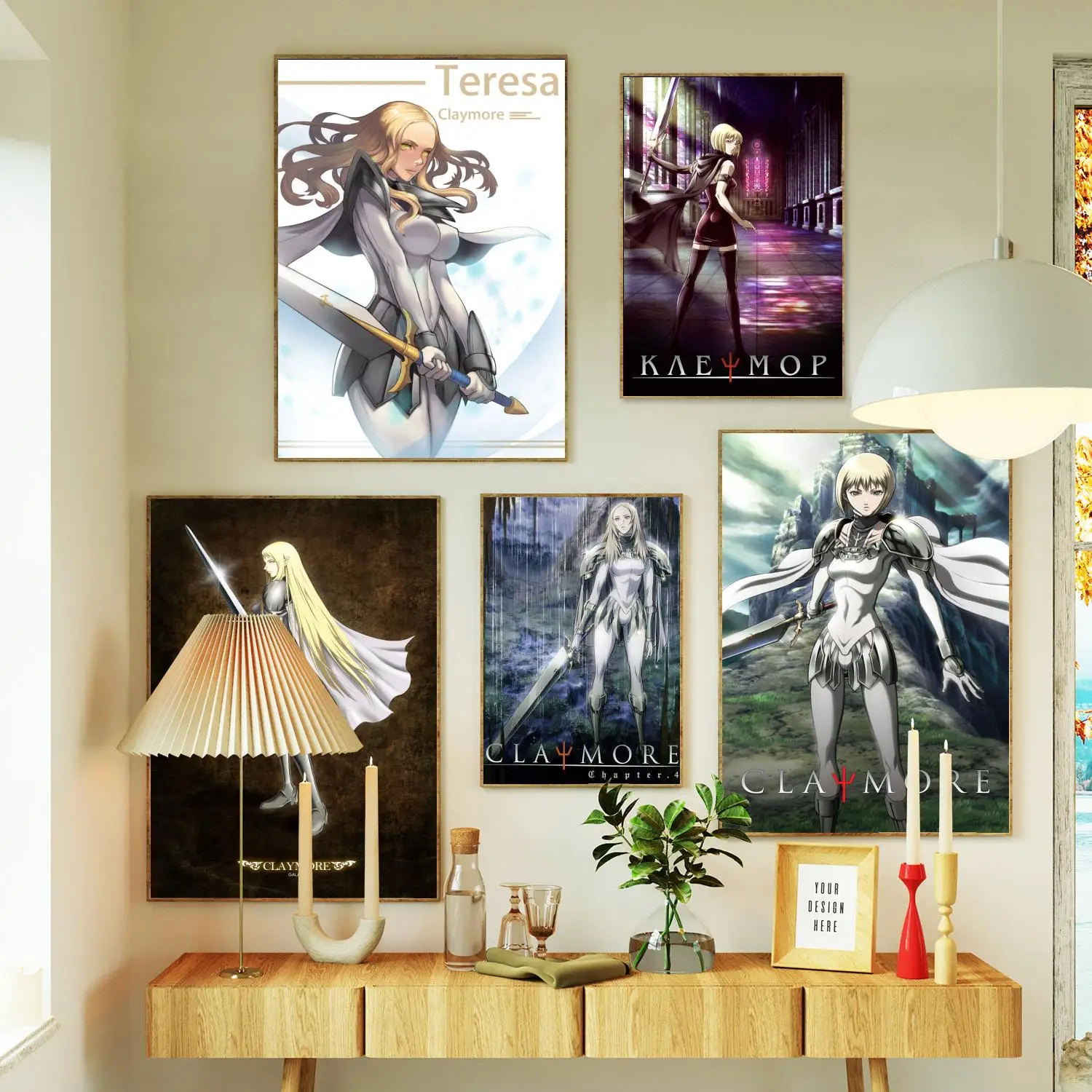 Claymore Teresa Canvas Painting Poster Prints Wall Art Poster Per Modern Family Living Room Home Decor