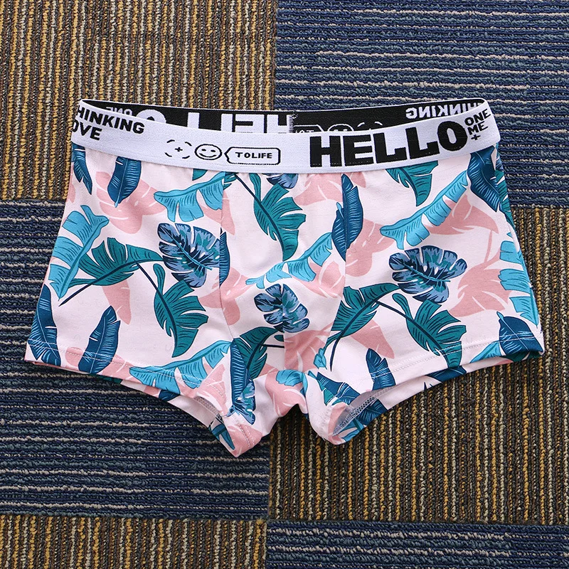 5pcs/lot boxer homme sexy new in men's underwear Fruit Novelty boxers men fashion Underpants man spreader panties for men