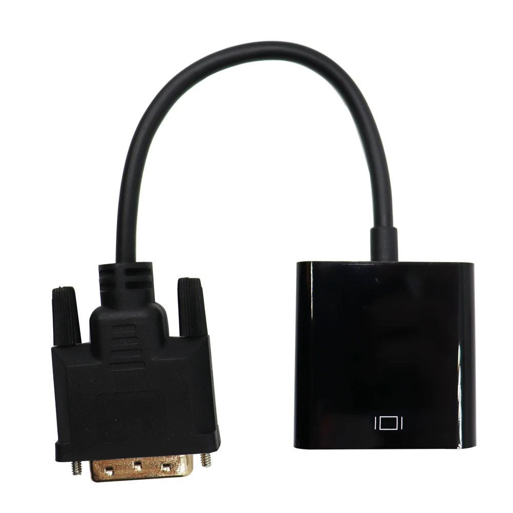 DVI to VGA Adapter Full HD 1080P DVI-D Male to VGA Female Adapter 24 + 1 25Pin 15Pin Cable Converter for PC Computer Monitor hdmi to vga adapter cable vga cable adapter vga to hdmi converter