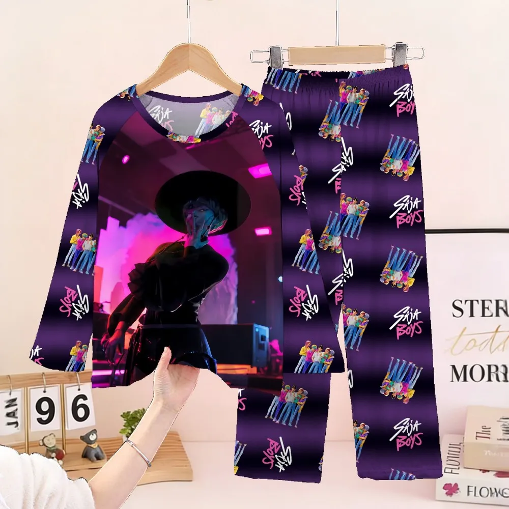 Children's Pajamas Set Full Sleeve Cartoon Kpop Demon Hunters Girls Pajama Middle Kids Homewear Boys Clothes Set Pijamas Infanil S8fd00d2029cd487b819db1f20f7947f1V