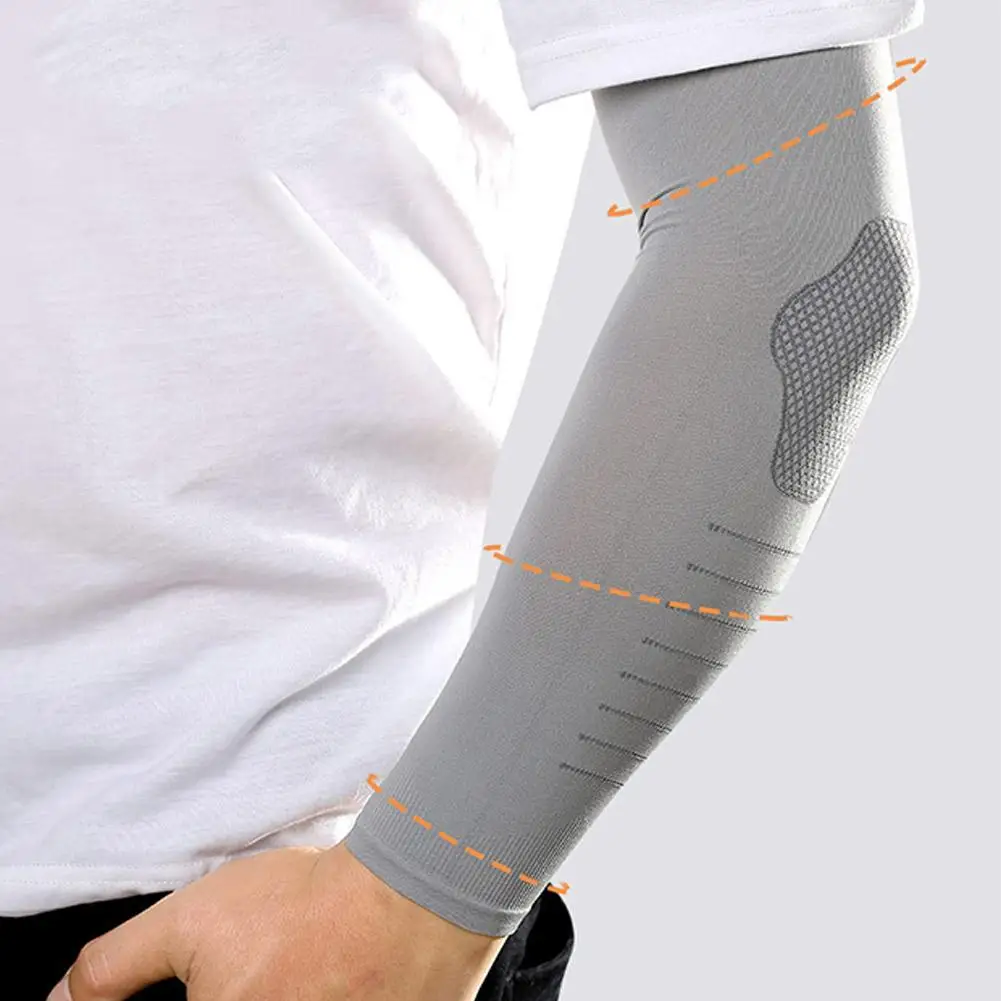 Ice Silk Sunscreen Arm Sleeves 1 Pair for Cycling Sports