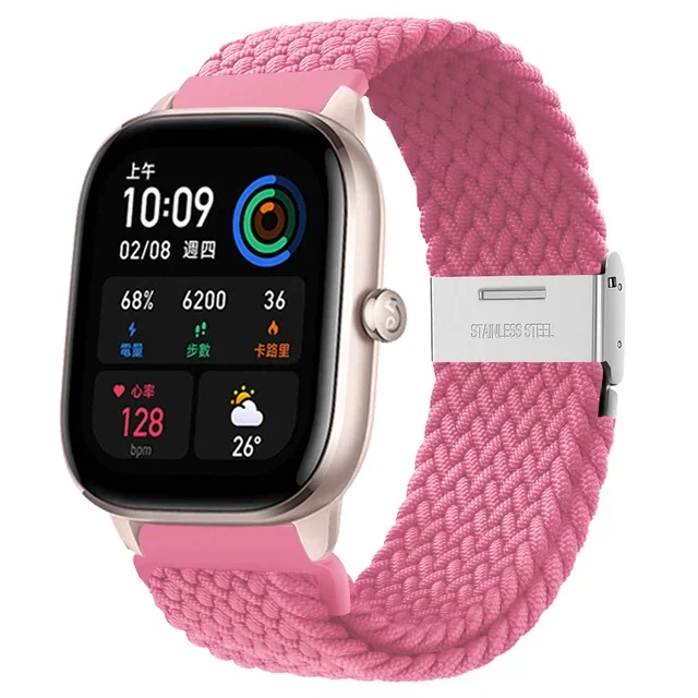 Braided Elastic Bracelet 20/22mm Smartwatch Strap