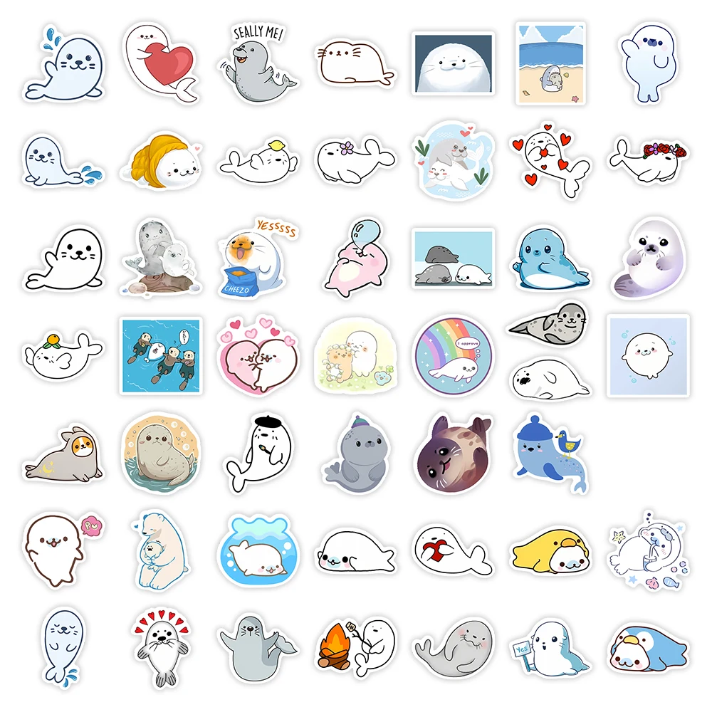 10/25/50Pcs Cartoon Seals Stickers DIY Skateboard Laptop Luggage Cup Bike Motorcycle Phone PVC Waterproof Child Toys cartoon stickers,decorative stickers,self adhesive stickers,custom stickers,stationery stickers,anime stickers,paper stickers,adhesive stickers,decorative labels stickers,roll packaging stickers