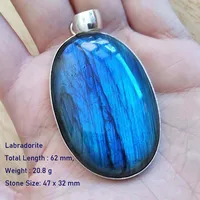 Genuine Labradorite Pendant 1