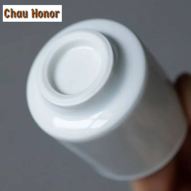 2pc/lot Pure Handwritten Calligraphy Ceramic Tea Cup Handmade Master Cup Chazhan Kung Fu Teaset Tea Cup Small Smelling Cup 30ml 