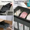 120L Laundry Basket Sorter Toy Storage Room Organizer 3-Bag with Card Pocket & Fabric Handle Waterproof Cesto Ropa Sucia 4
