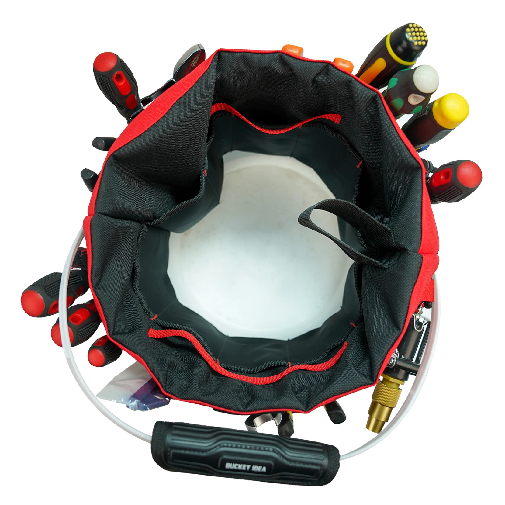 KUNN Bucket Tool Organizer - 35 Pockets Fits 5 Gallon Buckets for Garden,Carpenter