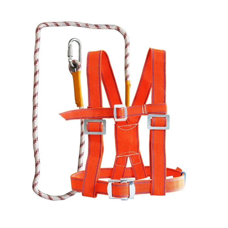 Adjustable Safety Belt Aerial Work Cleaning External Wall Rescue Protection Safety Rope Outdoor Climbing Harness safety harnesses,anti fall safety rope set