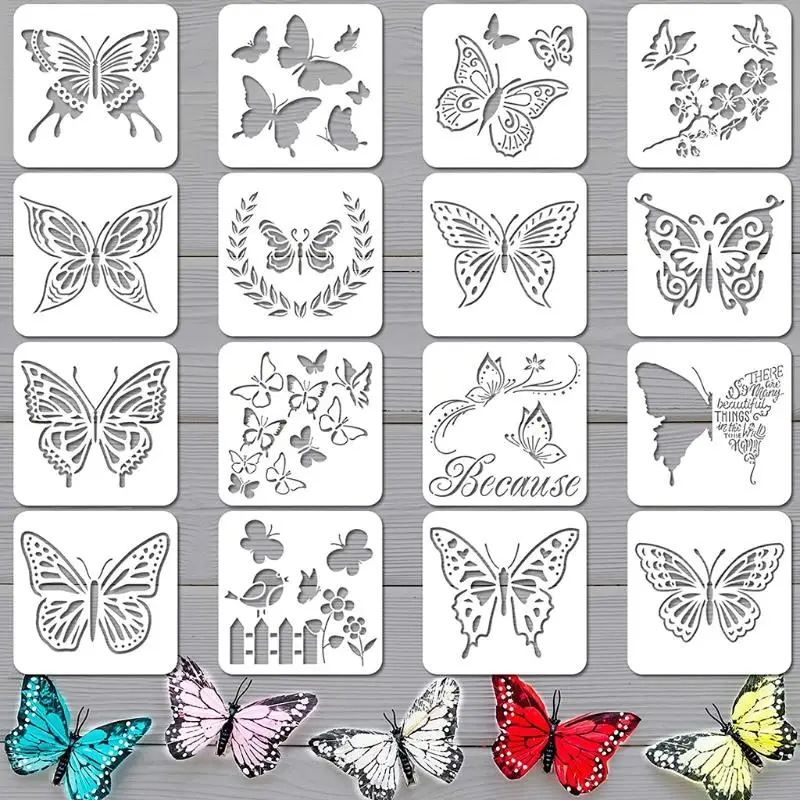 FloraCraft Wings Butterfly Stencil Set