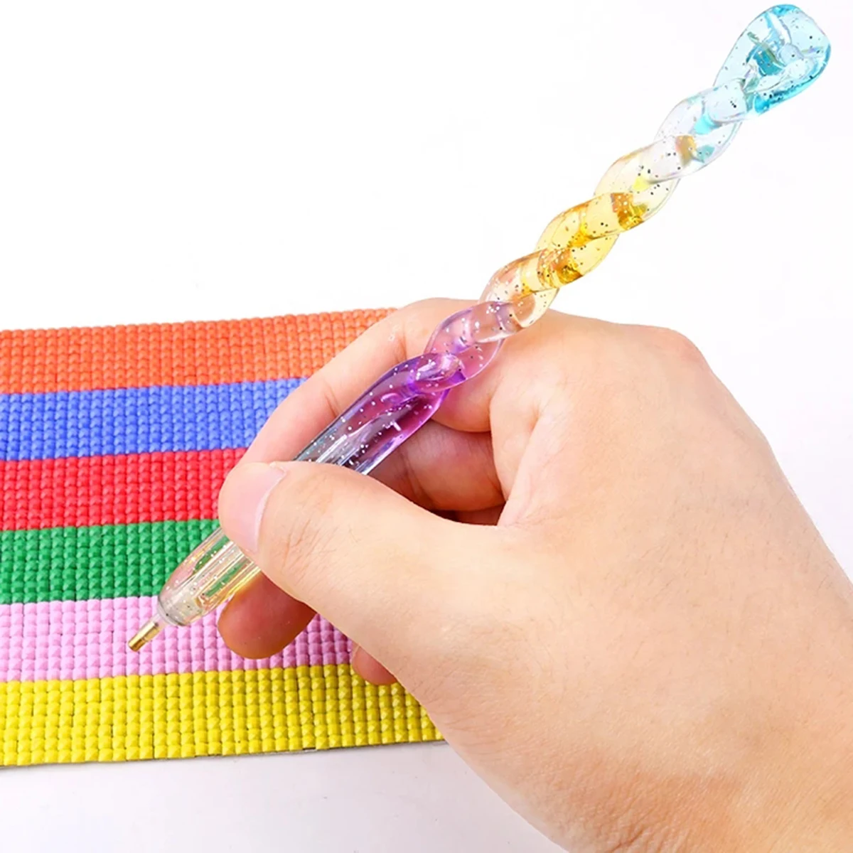 1pc Diamond Painting Point Drill Pen Tool 5D DIY Diamond Embroidery Cross Stitch Colorful Rhinestone Point pen Tools Gift 6