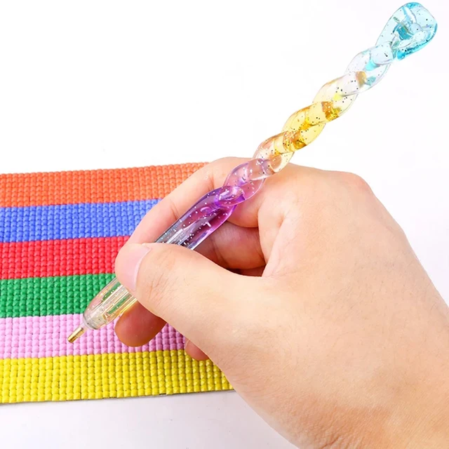 1pc Diamond Painting Point Drill Pen Tool 5D DIY Diamond Embroidery Cross Stitch Colorful Rhinestone Point pen Tools Gift 6