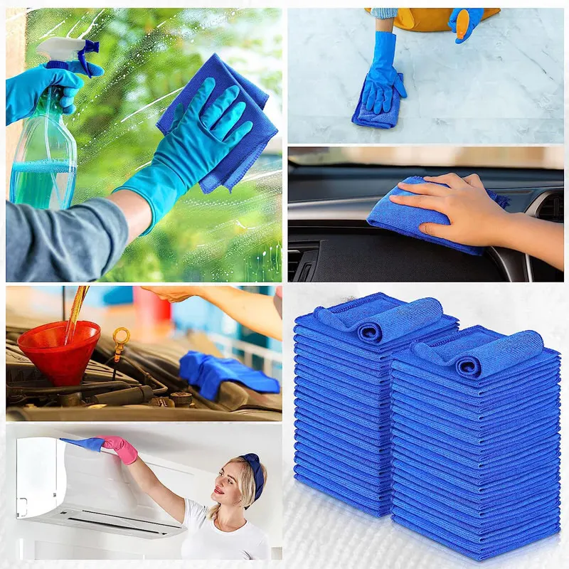 Microfiber Car Towels 10Pcs Super Absorbent Car Drying Household Care Detailing