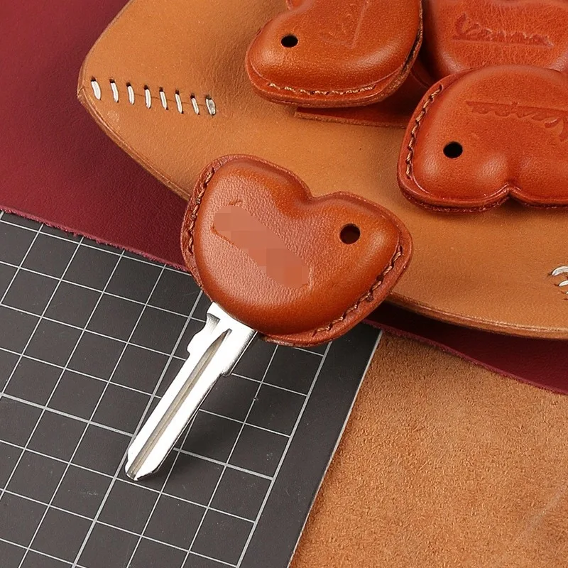 Leather Motorcycle Key Case Shell Cover and Lock Opener