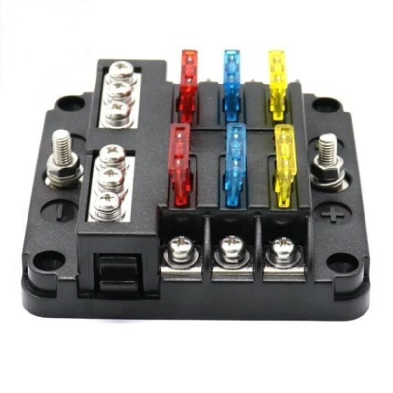 Keto Keto Nuovo Blocco Fusibili A 6 Vie Con Barra Bus Negativa