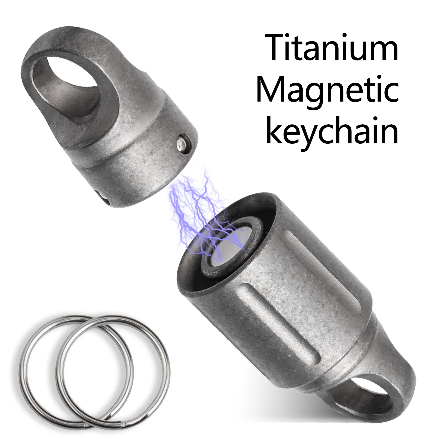 Premium Titanium Magnetic Key Holder with Quick Release & 360° Rotation