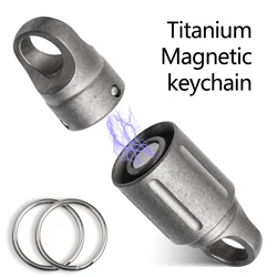 Premium Titanium Magnetic Key Holder with Quick Release & 360° Rotation (GRAY)