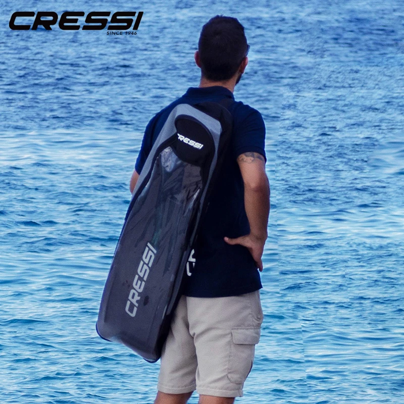 Cressi Freediving Long Fin Bags Flipper Packbag Easy Carry Diving