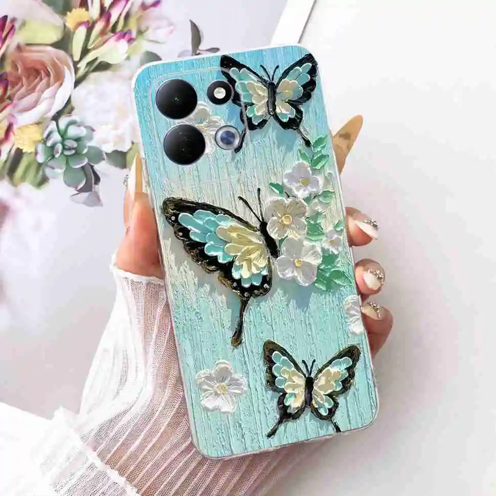 Beautiful Butterfly Silicon TPU Clear Soft Phone Case Cover