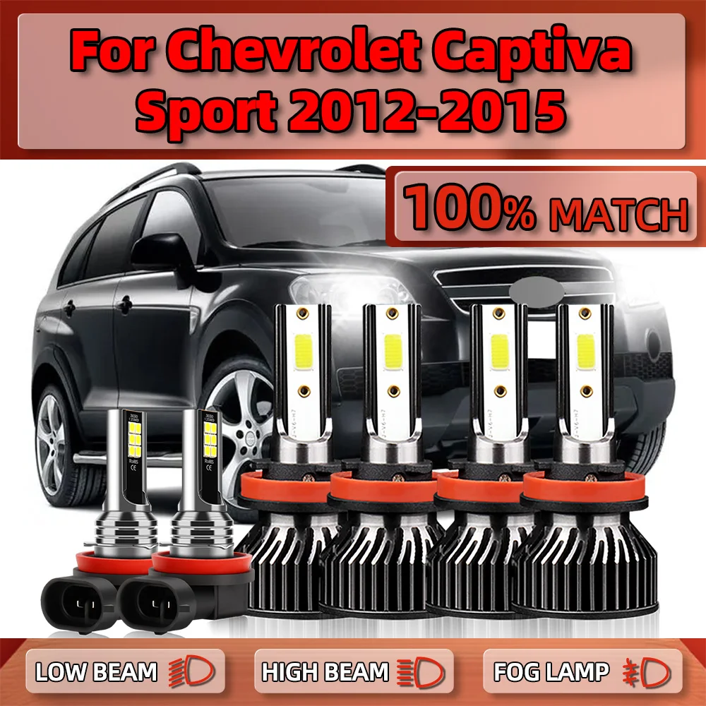 

Car LED Headlight Bulbs 360W 60000LM Auto Headlamp 6000K CSP Chips Fog Lamp 12V For Chevrolet Captiva Sport 2012 2013 2014 2015