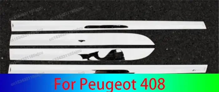 

Car styling For Peugeot 408 2014-2019 Stainless Steel Body Trim By The Door Decorative Plates Anti-Rub Protection Decoration