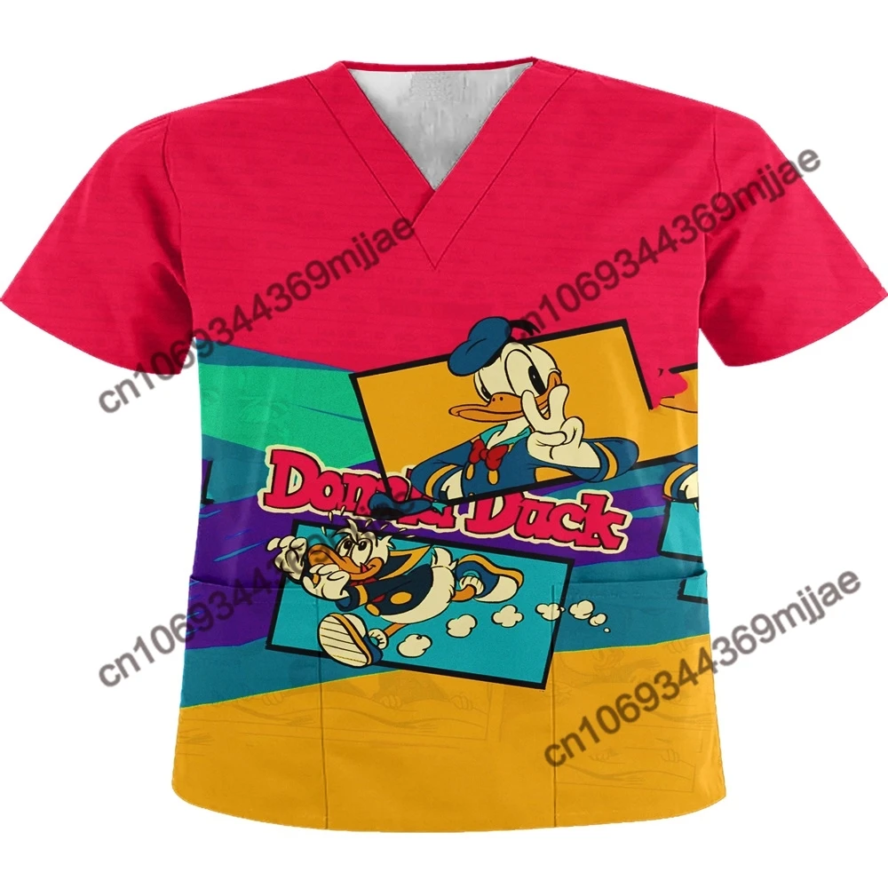 

Disney T-shirtv Y 2k Vintage Minnie Mouse Korean Women's Clothes for Woman Yk2 Shirts and Blouses Woman Free Shipping Black Pink