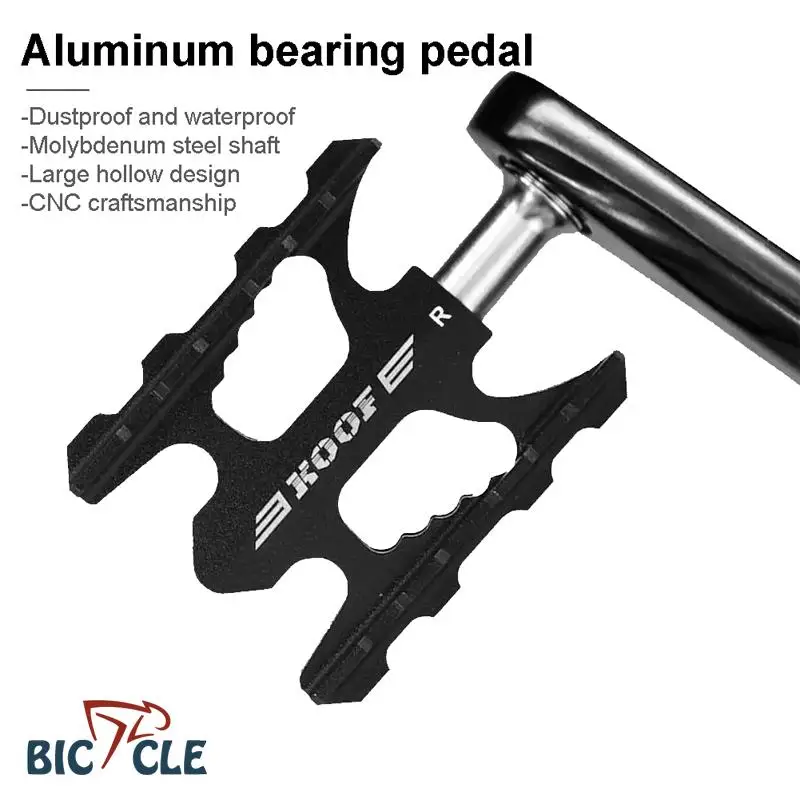 

Mountain Bike Pedals, Universal Lightweight Non-Slip Ultra Sealed Bearing Road Bike Platform Pedals Impervious and Dirt-resistan