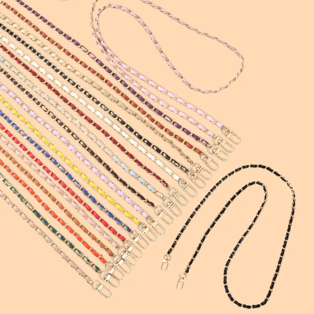 

PU Leather+Metal Chain Bag Strap Fashion Lady Bag Chain Accessories For Handbags Shoulder Bag Strap For Women Phone Accessories
