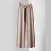 Knitted Wide Leg Pants for Women New Elastic Band Wool Pants casual pants Sports Pants 2025 Spring Strong Inclusive Floor pants 6