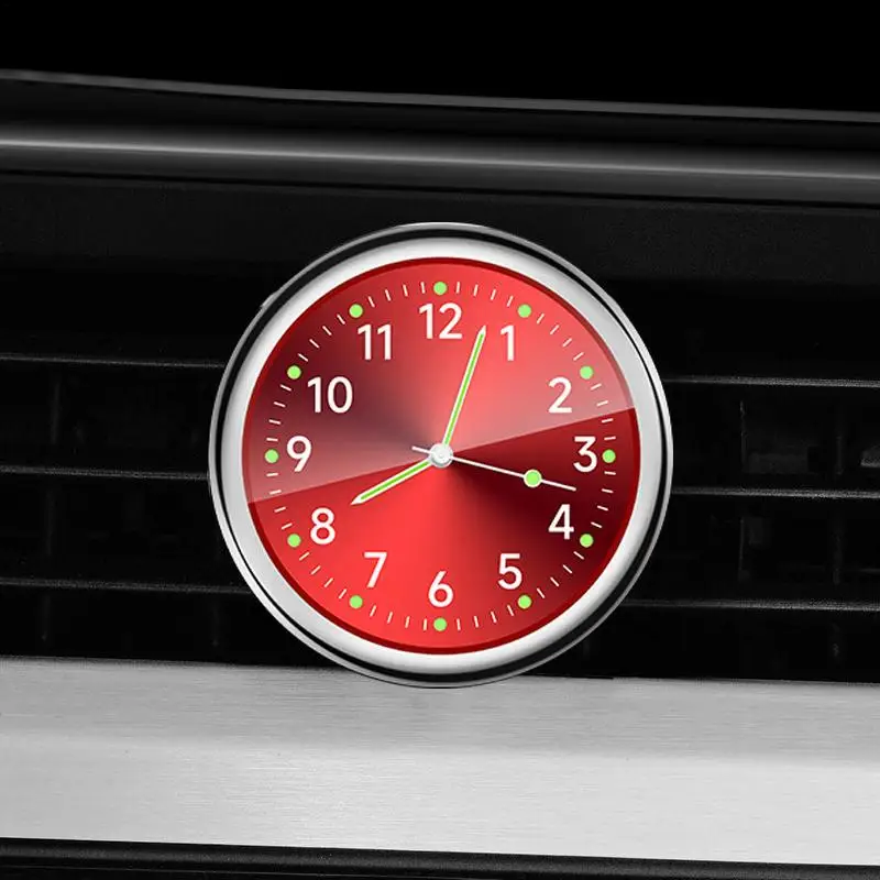 Analog Clock For Car Dashboard Glowing Small Analog Clock Quartz Automotive Replacement Clocks Stick On Clock For Car Dashboard
