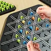 Hot! Geometry Chain Chess Puzzle Triangle Chess Desktop Game Rubber Band Training Family Interaction Exercise Thinking Toys Gift 4