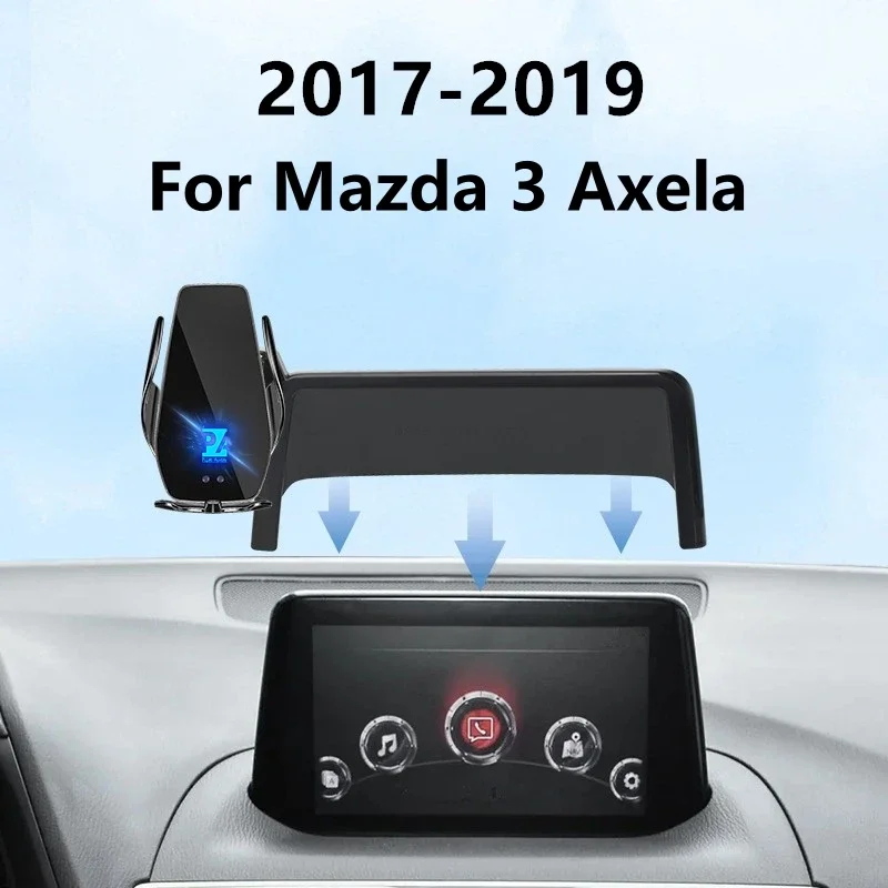 

2017-2019 для Mazda3 Axela Mazda 3 автомобильный экран держатель телефона Беспроводное зарядное устройство модификация навигации интерьер Размер 7 дюймов