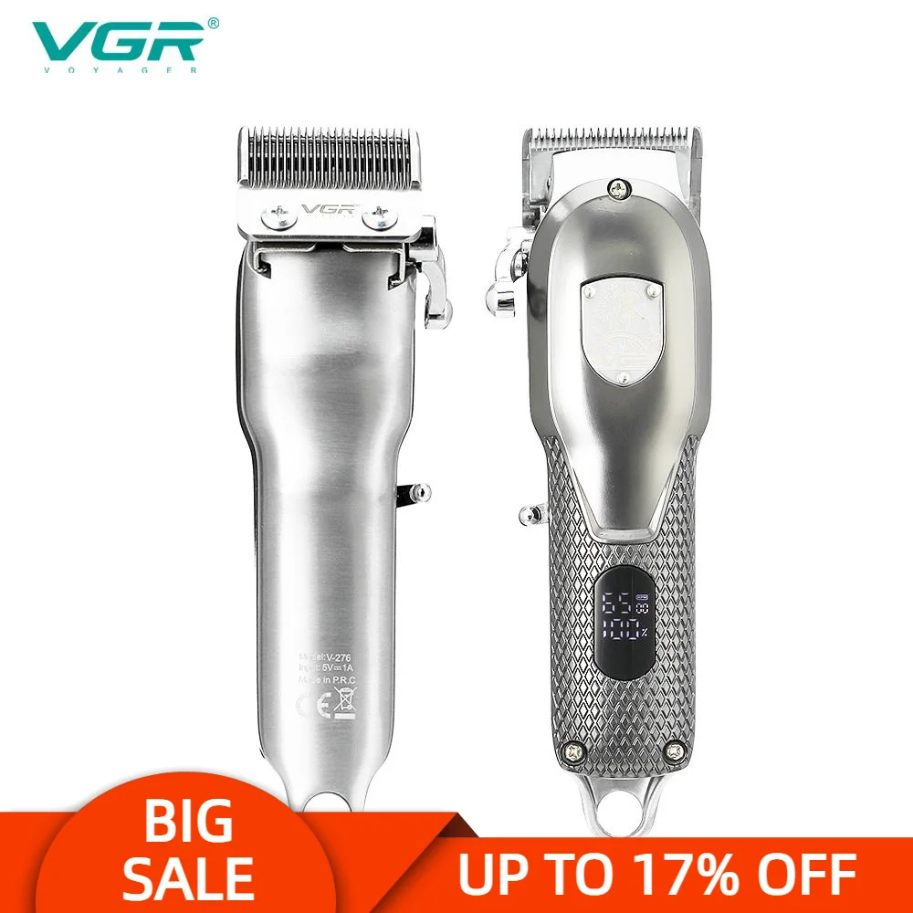 VGR 276 Hair Clipper Rechargeable Professional Personal Care USB Clippers Trimmer Barber For Hair Cutting Machine Clippers