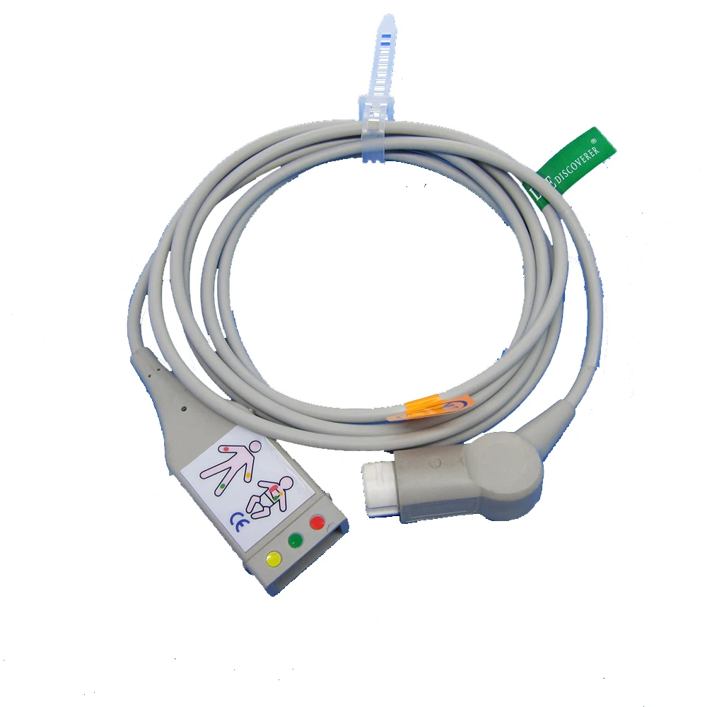 

Совместим с 5-проводным кабелем PHI * LI * PS ECG для наблюдения за пациентом с 3-5 выводами