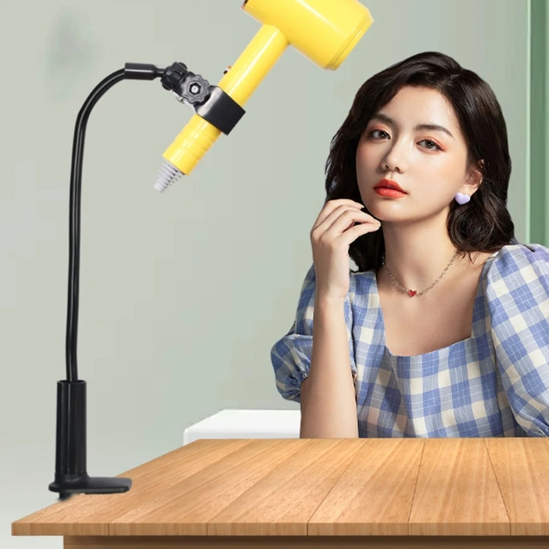 Dog Grooming Table Hair Dryer Arm Clamp Stand Holder 360Degree Neck Hands-free Pet Grooming Accessories pet hair dryer pet grooming table