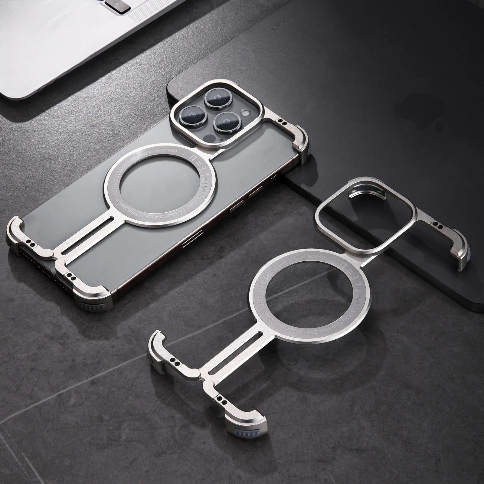 

Чехол для телефона Magsafe для iPhone 15 Pro Max, безрамочный тонкий чехол для телефона, магнитный бампер, противоскользящий защитный чехол для телефона