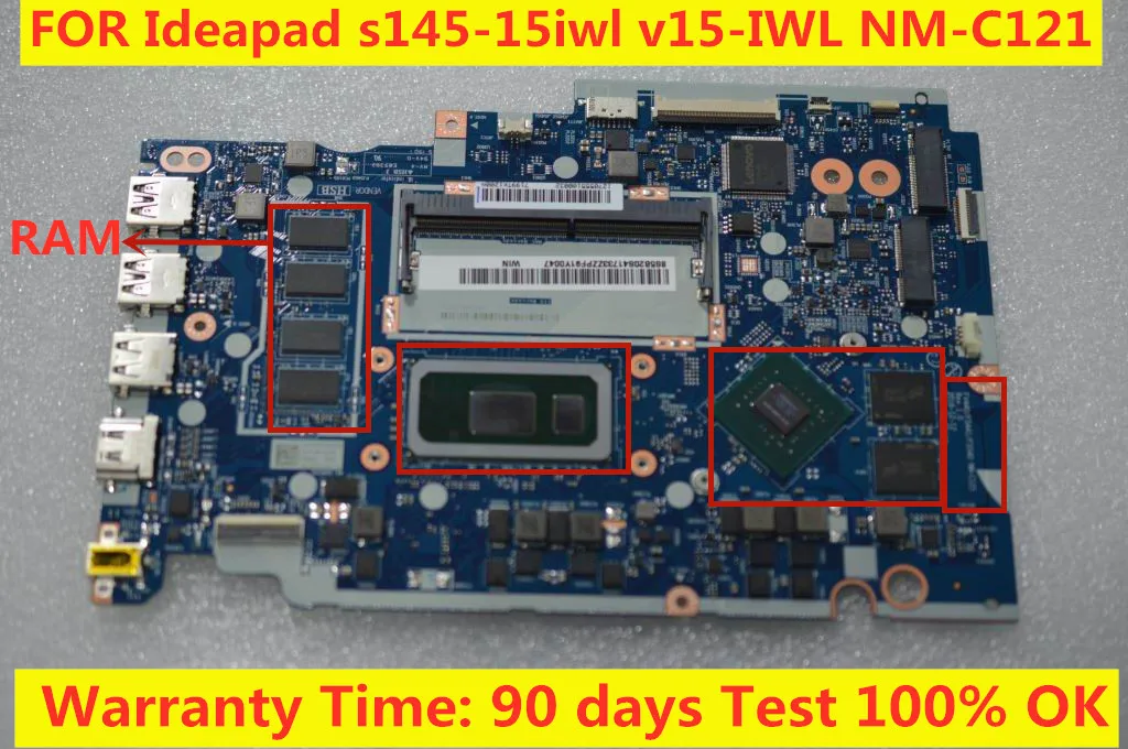 Nm-C121 Fv440 Fs441 Fs540 Per Laptop Scheda Madre Lenovo Ideapad S145-15Iwl V15-Iwl